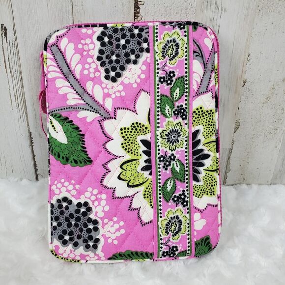 Vera Bradley Priscilla Pink E-Reader Zip Up Sleeve - Picture 7 of 7